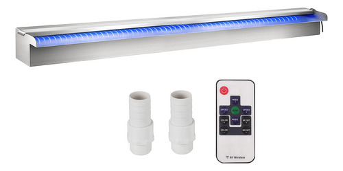 Cascada Acero Inoxidable 120cm Con Luces Led Rgb Vevor