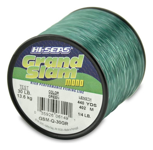 Linea De Pesca Hi-seas Gsm-q-30gr Color Verde