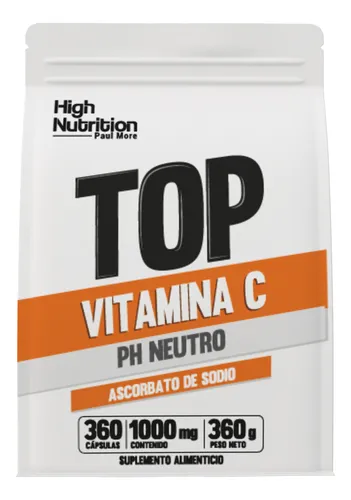 360 Capsulas De 1 Gr. Vitamina C Ph - Neutro (no Acida)