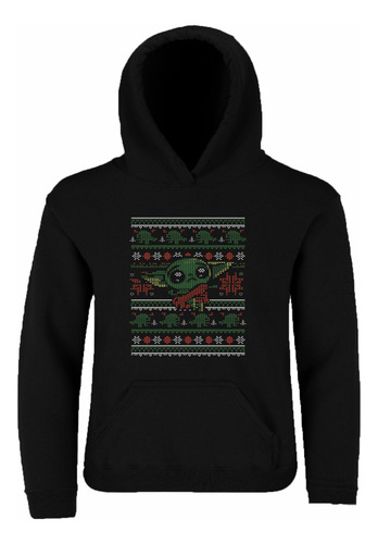 Hoodie Sudadera Unisex Star Wars Grogu Ugly Sweater Navidad