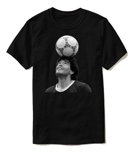 Remera Diego Maradona Jueguitos Pelotajersey Peinado Premium