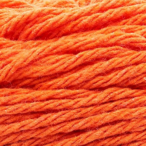 (1 Madeja) Lion Brand Yarn Re-up Cotton Yarn, Orange