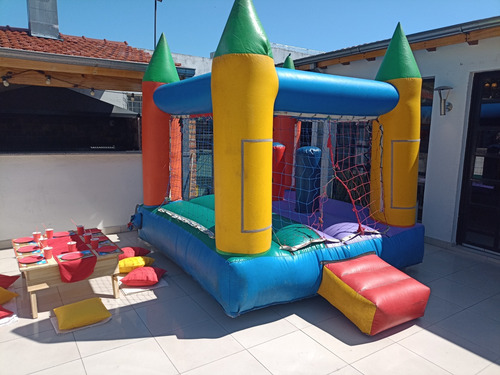 Alquiler Castillo Inflable Juegos Metegol Jenga Plaza Blanda