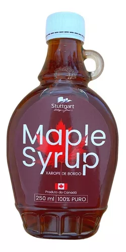 Kit 3 Xarope de bordo Maple Syrup 250ml Taste & Co - Xarope de