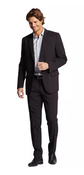 Traje Macowens Entallado Negro Hombre 03978