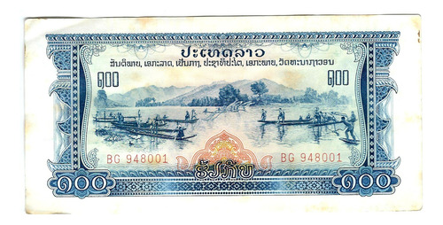 Laos - Billete 100 Kip 1963 - Bg 948001