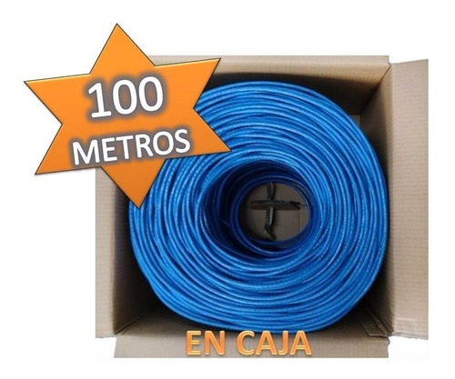 Bobina Cable Utp Cat5e 100 Mts Rj45 Cctv Red Internet 
