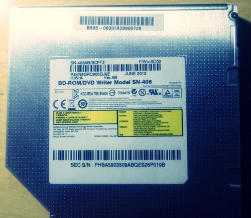 Leitor Blu-ray Notebook - Sata Sn-406