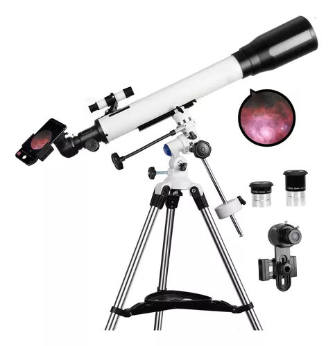 Telescopio para niños principiantes, Telescopio para niños de 8 a 12 y  adultos, principiantes de astronomía, telescopio refractor astronómico
