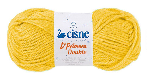 Novelo De Lã Cisne D'primera Double - 01 Unidade Cor Amarelo