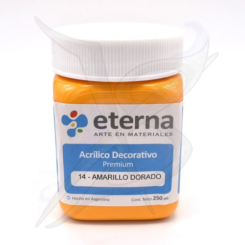 Imagen 1 de 6 de Acrilico - Eterna 250 Cc Amarillo Dorado - Xion Store