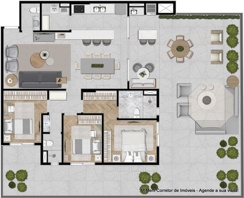 Imagem 30 de 30 de Apartamento Com 3 Dormitórios À Venda Com 194.97m² Por R$ 1.153.000,00 No Bairro Mercês - Curitiba / Pr - M2me-mct406