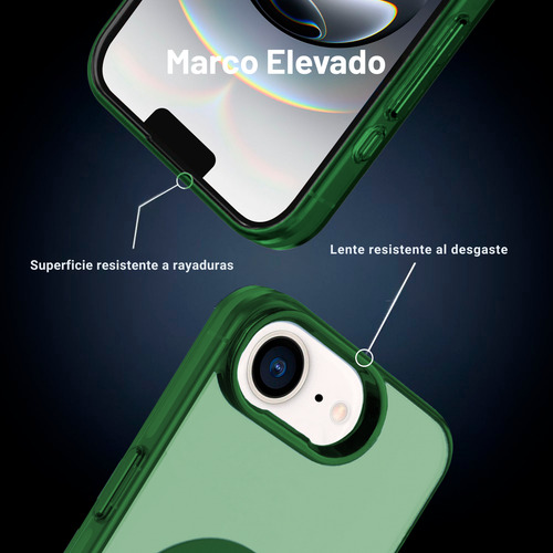 Funda Case Deluxe Para iPhone 16e Compatible Con Magsafe Verde