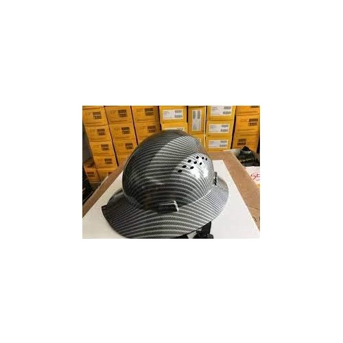 Casco Duro De Fibra De Vidrio Negro/plateado (flujo De ...