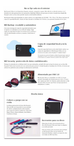 Western Digital Wd My Passport Ultra 2015 2tb Disco Portable