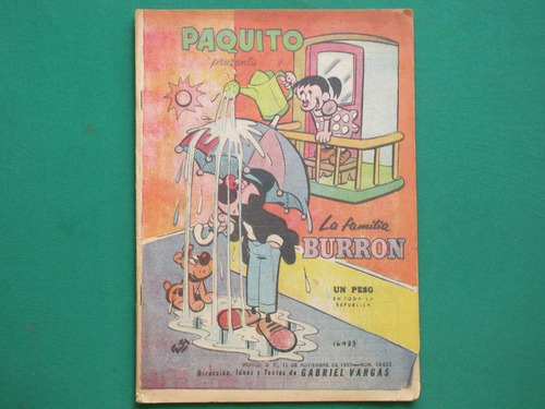 1957 Paquito La Familia Burrón #16433 Gabriel Vargas Cómic 