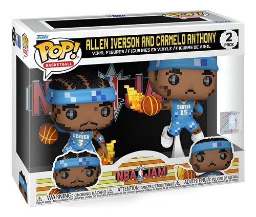 Funko Pop! Denver Nuggets - Allen Iverson Y Carmelo Anthony