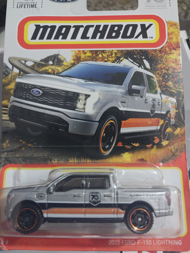 Carrito A Escala 1/64 Matchbox 2022ford -f 150 Lightning 