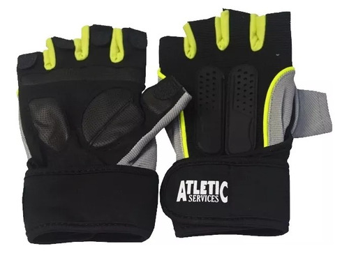 Guantes Atletic Fitness Largo Negro