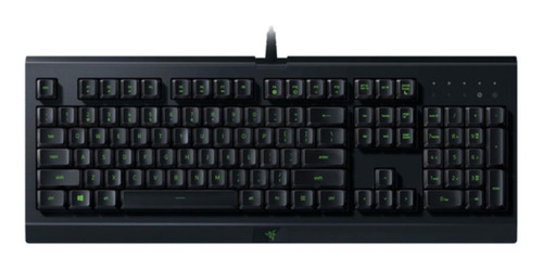 Teclado gamer Razer Cynosa Lite QWERTY español color negro con luz RGB