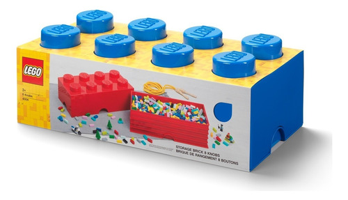 Lego Bloque Apilable Contenedor Original Grande Blue