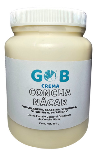 Crema De Concha Nacar Ozonizada - Gob - 450 G