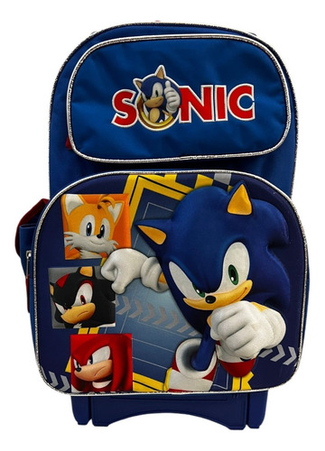 Mochila Sonic Con Lonchera Preciosa Mochila Primaria