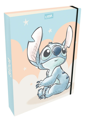 Carpeta Escolar Upak 3 Argollas Carta 40 Hojas Stitch