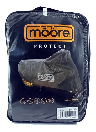 Imagen 2 de 4 de Funda Para Moto Moore Protect/costuras Dobles Reforzadas