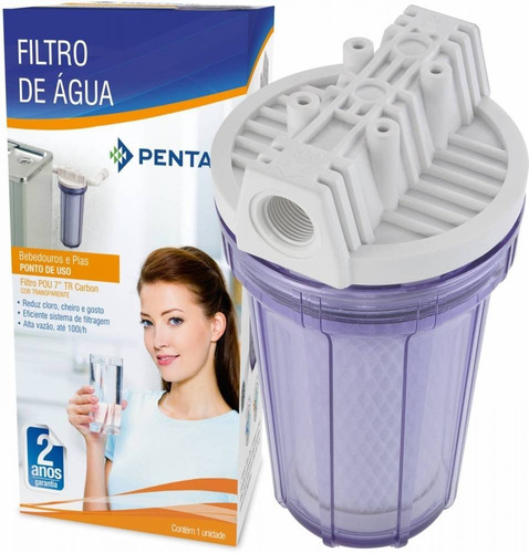 Filtro Declorador Pentair Hidro Fitlros Pou 7 Transparente