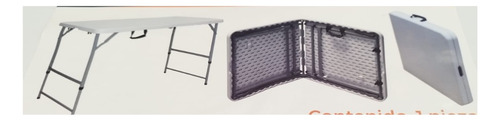 Mesa Plegable Tipo Portafolio 2 Niveles Mc 1.22m De Largo