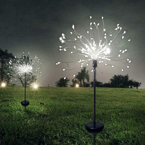 Lámpara De Diente De León Al Aire Libre Con Luces De Fuegos
