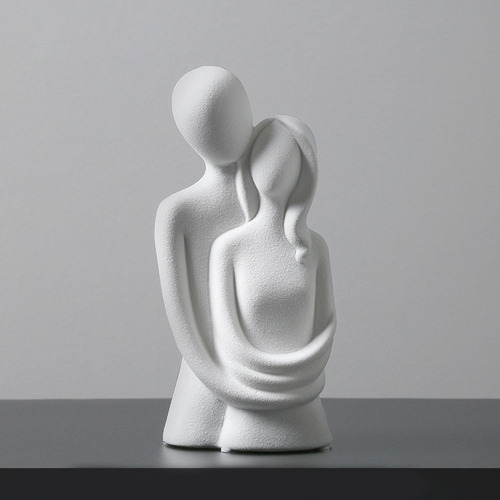 Escultura De Pareja, Amor Apasionado, Amor Abrazado, Estatua