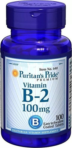 Vitamina B2 100 Mg 100 Tabletas Ame - Unidad a $640