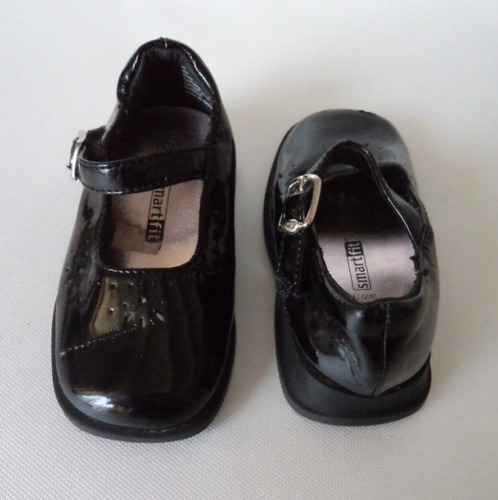 Zapatos Para Niña Charol Negro Con Correa  No 12 Mex  Z76