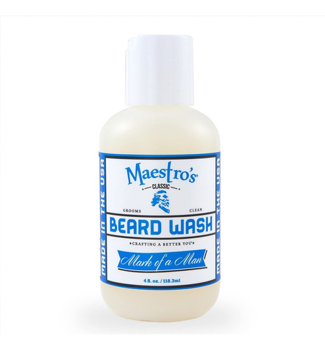 Maestro's Classic Beard Wash - Limpiador Suave Y Totalmente.