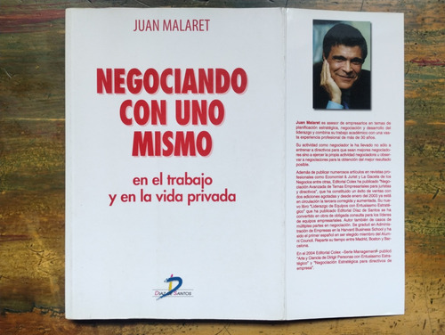 Negociando Con Uno Mismo De Juan Malaret - Díaz De Santos