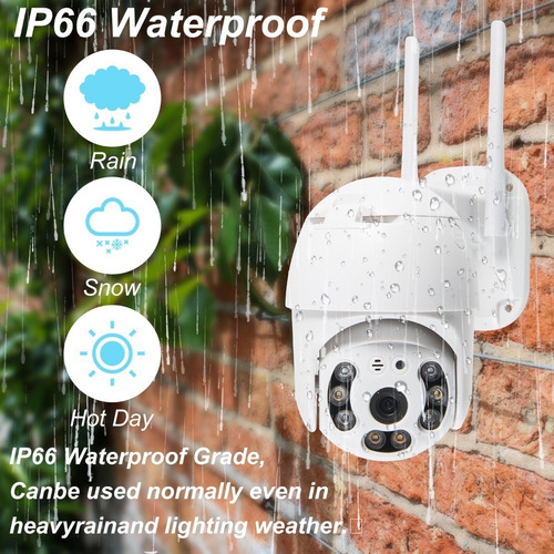 Imagen 7 de 7 de Cámara Inteligente App Icsee Wifi Exterior Con Alarma 3mp