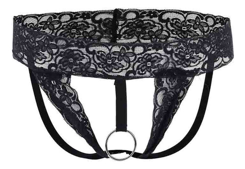 Tanga En Forma De G Con Entrepierna Abierta, Hueco, Encaje T