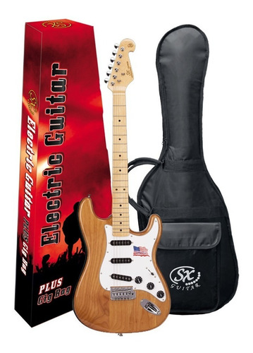 Guitarra Electrica Sx American Alder Funda Pua Combo Fst Na