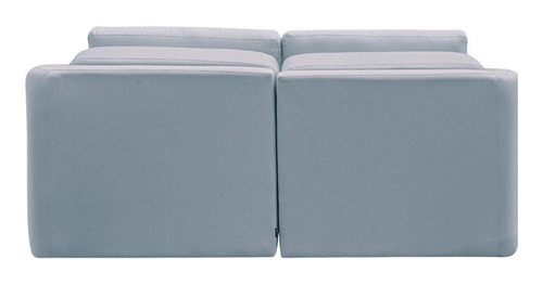 Sofá Retrátil E Reclinável 216cm Polônia Veludo Cinza
