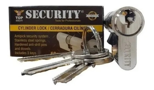 Cilindro Tipo Pera 60mm Marca Security Para Cerradura Puerta