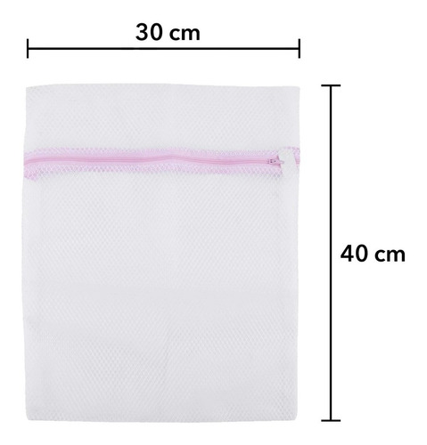 Paquete De 8 Bolsa De Lavado 30x40cm Red Malla Ropa Lavadora
