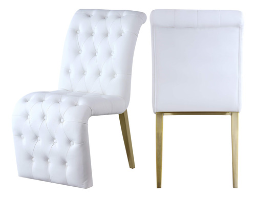 Meridian Furniture 920white-c Curve Collection Modern | Sil.