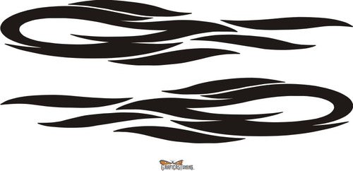 Imagen 1 de 3 de Calcos Tuning Laterales Motos 07 X Dos - Graficastuning