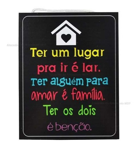 Quadro Frases Lugar Para Ir Area Churrasco E Lazer Mdf