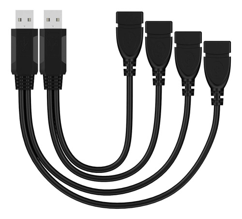 Cable De Carga Usb, Usb 2.0 A Macho A 2 Usb Hembra Doble Jac