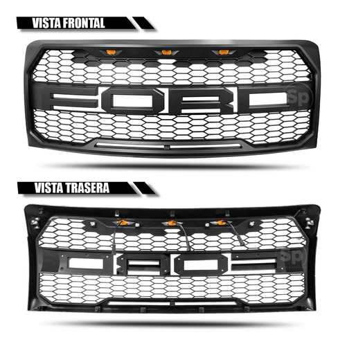 Imagen 7 de 9 de Parrilla Tipo Raptor Ford Lobo F150 2010 Con Led