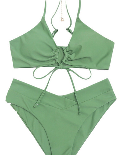 Bikini Minimalista Con Detalle De Amarre 2025