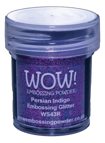 Scrapbook Wow Polvo Embossing 15ml White Persian Indigo